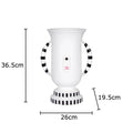 Axyaa Ceramic Abstract Face Vase for Desk Decor and Floral Arrangement