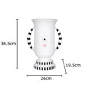 Axyaa Ceramic Abstract Face Vase for Desk Decor and Floral Arrangement