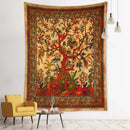 Axyaa Birds Tree of Life Tapestry Wall Hanging - Bohemian Witchcraft Hippie Home Decor