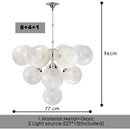 Axyaa Retro French Circle Chandelier for Luxury Living Room Lighting