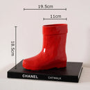 Axyaa Ceramic Boots Vase: Desk, Flowers, Artificial Arrangement for Room Aesthetic Decor