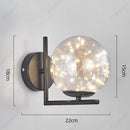 Axyaa LED Glass Sphere Wall Lamp for Bedroom Living Room Dining Room Lighting