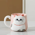 Axyaa 3D Embossed Cat Ceramic Mug 500ml - Cute Novelty Gift for Home