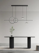 Axyaa Nordic LED Ring Chandelier for Dining Room and Bar Lighting