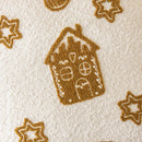 Embroidered Gingerbread Man Boucle Pillow Cover for Axyaa Home Décor