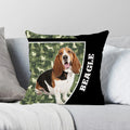 Axyaa American Akita Print Pillowcase: Cute Dog Cushion Cover for Home and Car