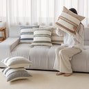 Axyaa Embroidered Cross Headboard Pillowcase Fringe Cushion Covers for Family Car Sofa