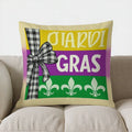 Axyaa Purple Mask Feather Pillow Cover for Sofa Bedroom Car