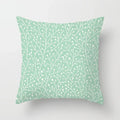 Light Blue Green Mint Geometric Print Boho Pillowcase Set by Axyaa