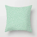Light Blue Green Mint Geometric Print Boho Pillowcase Set by Axyaa