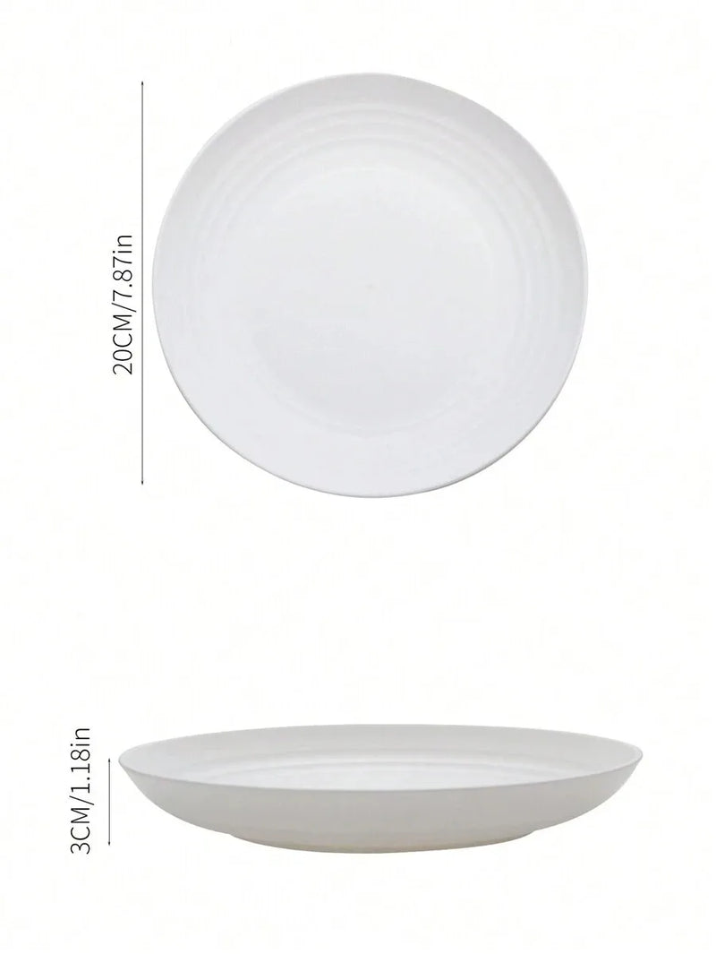 Axyaa Reusable Dessert Plates - Set of 8/12, Microwave & Dishwasher Safe, Ideal for Home, Parties & Outdoor