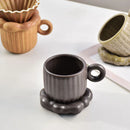 Axyaa Ceramic Coffee Mug & Snack Dish Set for Home Office Tea Drinking