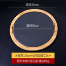 Axyaa Cheese Slate Flat Plate | Stone Arrangement Plate for Japanese & Korean Cuisine