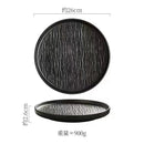 Axyaa Straight Edge Stone Patterned Ceramic Plates for Molecular Cuisine and Dining