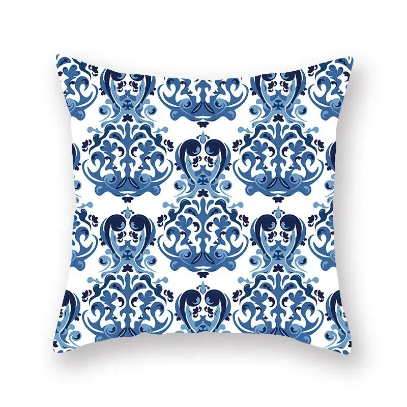 Geometric Mandala Flower Print Pillowcase for Home Decor by Axyaa