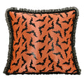 Axyaa Gilded Bat Halloween Cushion Cover for Festive Home Décor