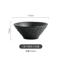 Axyaa Stone Pattern Ceramic Pasta Soup Salad Dessert Bowl Tableware Collection