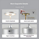 Axyaa Wireless Dimmable Retro Table Lamp - Rechargeable Touch Desk Lamp