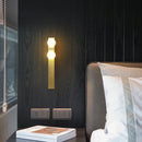 Axyaa Gold Luxury Round Bedroom Wall Sconce for Modern Living Room Aisle Bedside