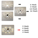 Axyaa Starry Sky Chandelier LED Ceiling Lamp for Modern Nordic Living Room