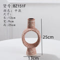 Axyaa Small Mouth Ceramic Vase: Artistic Flower Arrangement Hydroponic Ornament Decorative Flower Vase