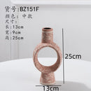 Axyaa Small Mouth Ceramic Vase: Artistic Flower Arrangement Hydroponic Ornament Decorative Flower Vase