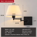 Axyaa Adjustable Swing Arm Wall Lamp for Bedroom Study Lighting