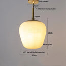 Axyaa Japanese Style LED Glass Copper Pendant Chandelier Fixture
