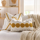 Axyaa Nordic Bohemian Tufted Tassel Throw Pillowcase, Geometric Pattern Cushion Cover