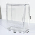 Axyaa Acrylic Display Case with Lid for LABUBU Figures and Decorative Collection Stand