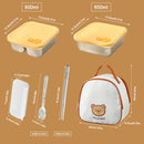 Axyaa Stackable Stainless Steel Lunch Box with Leakproof Lid