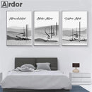 Axyaa Abstract Allahu Akbar Canvas Print Wall Art for Living Room