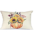 Axyaa Autumn Pumpkin Maple Leaf Lumbar Pillowcase 30x50cm