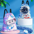 Axyaa Kids Beach Swimming Backpack Water-resistant Dual Shoulder Bag
