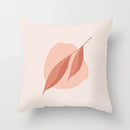 Axyaa Geometric Flower Leaves Cushion Cover - Desert Sunrise Cactus Pillowcase