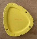Axyaa Matte Cheese Plate - Pure White Ceramic, Cute Breakfast Bread Plate