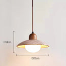 Axyaa Yellow Travertine Stone Pendant Lamp: Retro Designer Lighting for Bedroom, Restaurant & Aisle