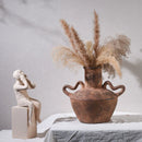 Axyaa Vintage Rough Art Flower Vases, Ceramic Home Ornaments, Earthenware Jars