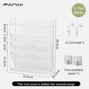 Wall mounted file organizer with bottom tray for office and home by Axyaa.