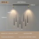 Axyaa Nordic Duplex LED Chandelier, Villa Pendant Lights for Circular Staircase & Living Room