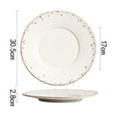 Axyaa Ceramic Plate Set for Molecular Cuisine and Steak, Snacks, Pasta Dish Serving