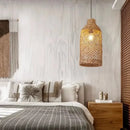Axyaa Bamboo Rattan Chandelier Pendant Lights LED