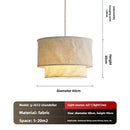 Axyaa Zen Linen Chandelier - Japanese Retro Chinese Style Lamp