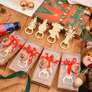 Axyaa 24pcs Christmas Bottle Opener Gift Set: Christmas Tree, Snowman, Snowflake, Car - Xmas Home Decor