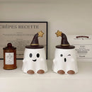 Axyaa Cute Elf Cartoon Ceramic Coffee Mug Eoster Halloween Christmas Ghost Cup
