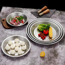 Axyaa Stainless Steel Diamond Dish Non-slip Tray Large-capacity Dinner Plate