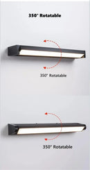 Axyaa Adjustable Angle Outdoor Aluminum Wall Lamp for Simple Garden Lighting
