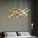 Axyaa Nordic LED Chandelier with Remote Control for Living Room Kitchen Dining Room