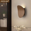 Axyaa Nordic LED Wood Wall Lamp for Home and Office Decoration