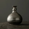 Axyaa Coarse Pottery Vase: Japanese Ceramic Flower Arrangement Zen Home Decor